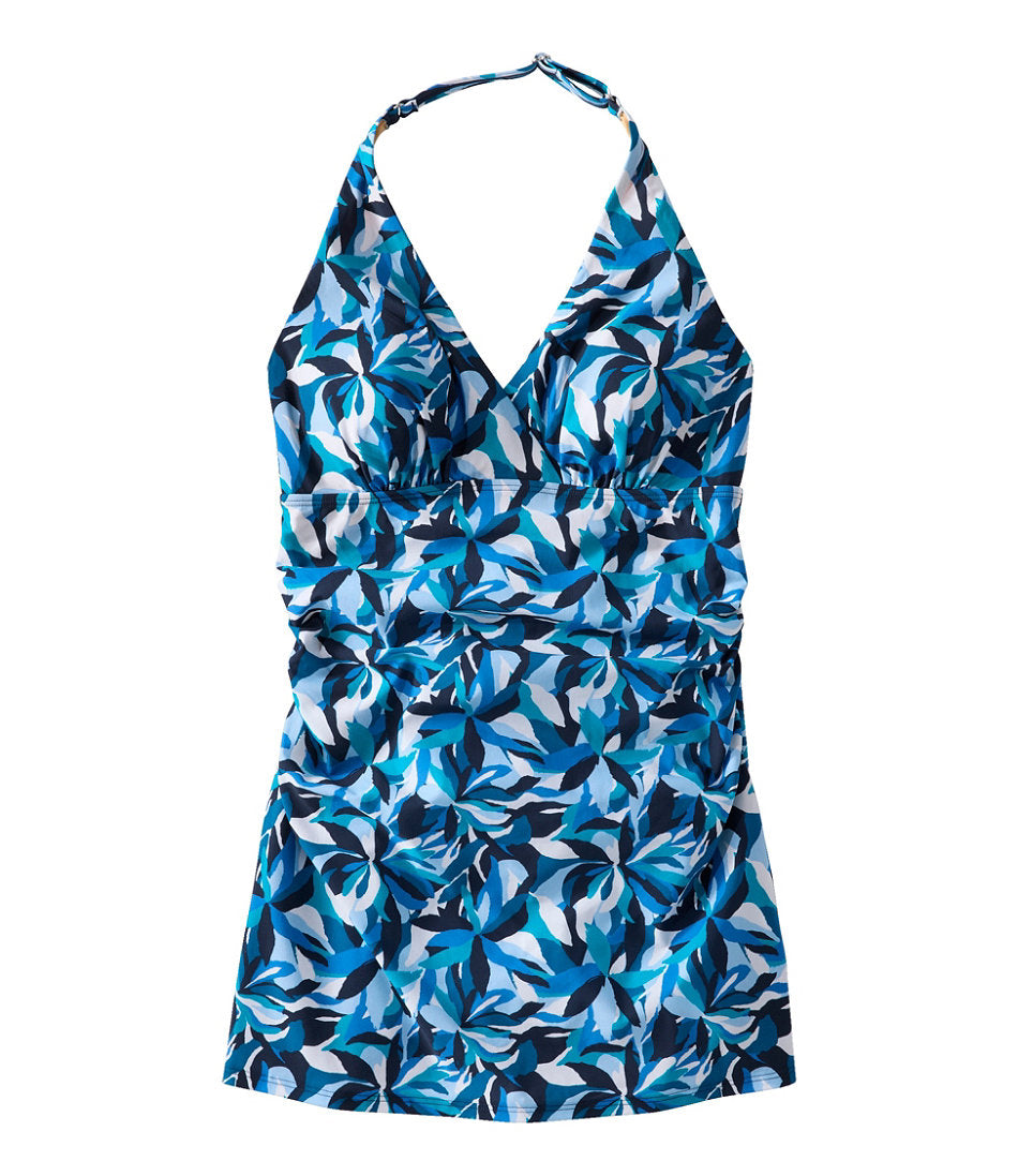 Women's Shaping Swimwear, Clasp Halter Dress Print | L.L.Bean outlet