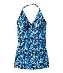 Women's Shaping Swimwear, Clasp Halter Dress Print | L.L.Bean outlet