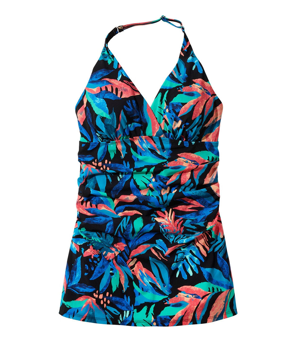Women's Shaping Swimwear, Clasp Halter Dress Print | L.L.Bean outlet