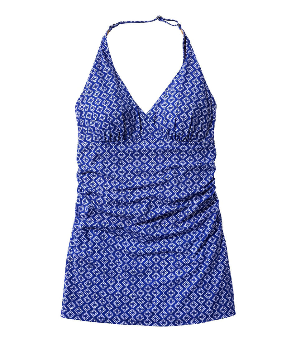 Women's Shaping Swimwear, Clasp Halter Dress Print | L.L.Bean outlet