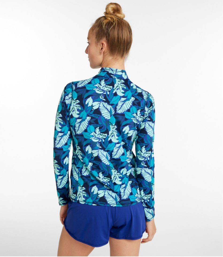 Women's SunSmart® UPF 50+ Sun Shirt, Quarter-Zip Print | L.L.Bean sale