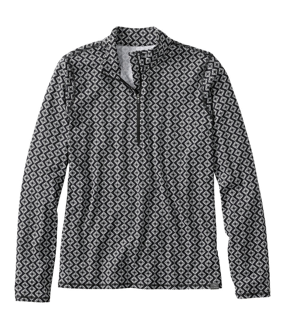 Women's SunSmart® UPF 50+ Sun Shirt, Quarter-Zip Print | L.L.Bean sale