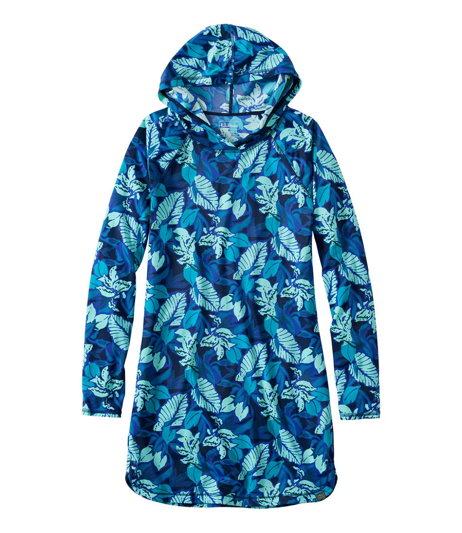 Women's SunSmart® UPF 50+ Sun Shirt, Hooded Tunic Print | L.L.Bean outlet