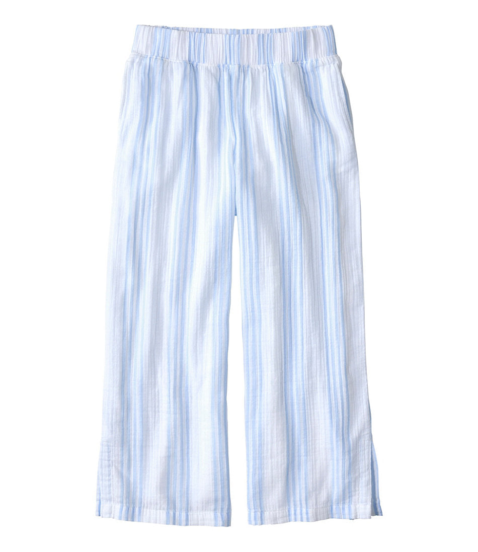 Women's Cloud Gauze Wide-Leg Pants, Stripe | L.L.Bean on sale