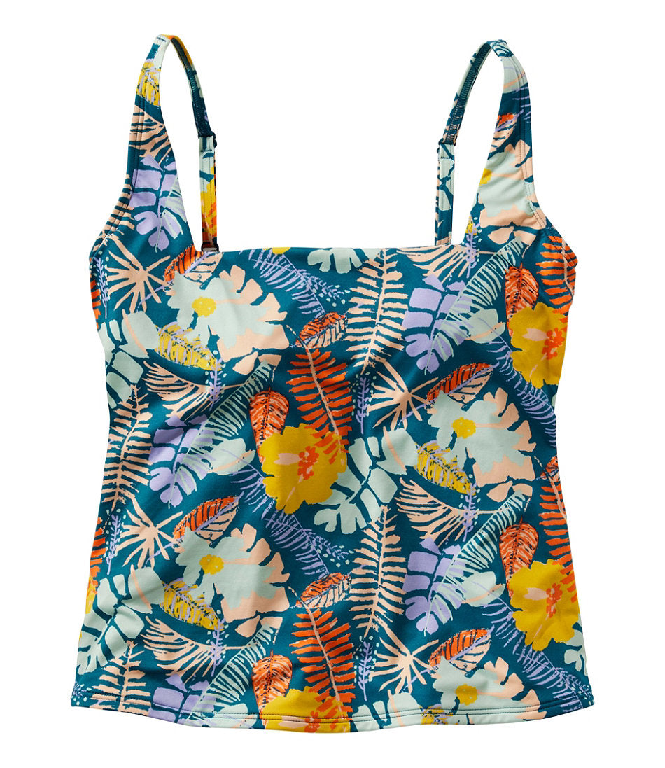 Women's New Currents Swimwear, Squareneck Tankini Top Print | L.L.Bean discount