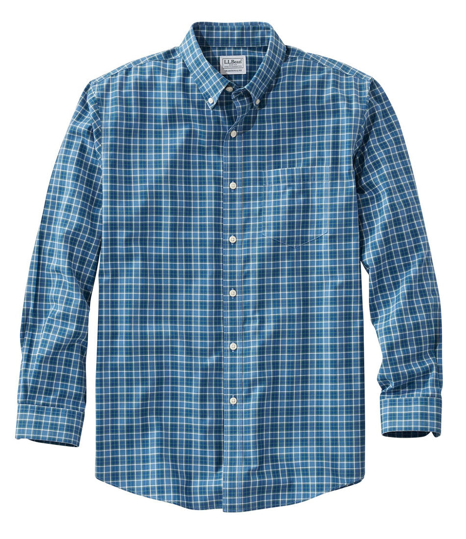 Men's Wrinkle-Free Kennebunk Sport Shirt, Traditional Fit Check | L.L.Bean on sale