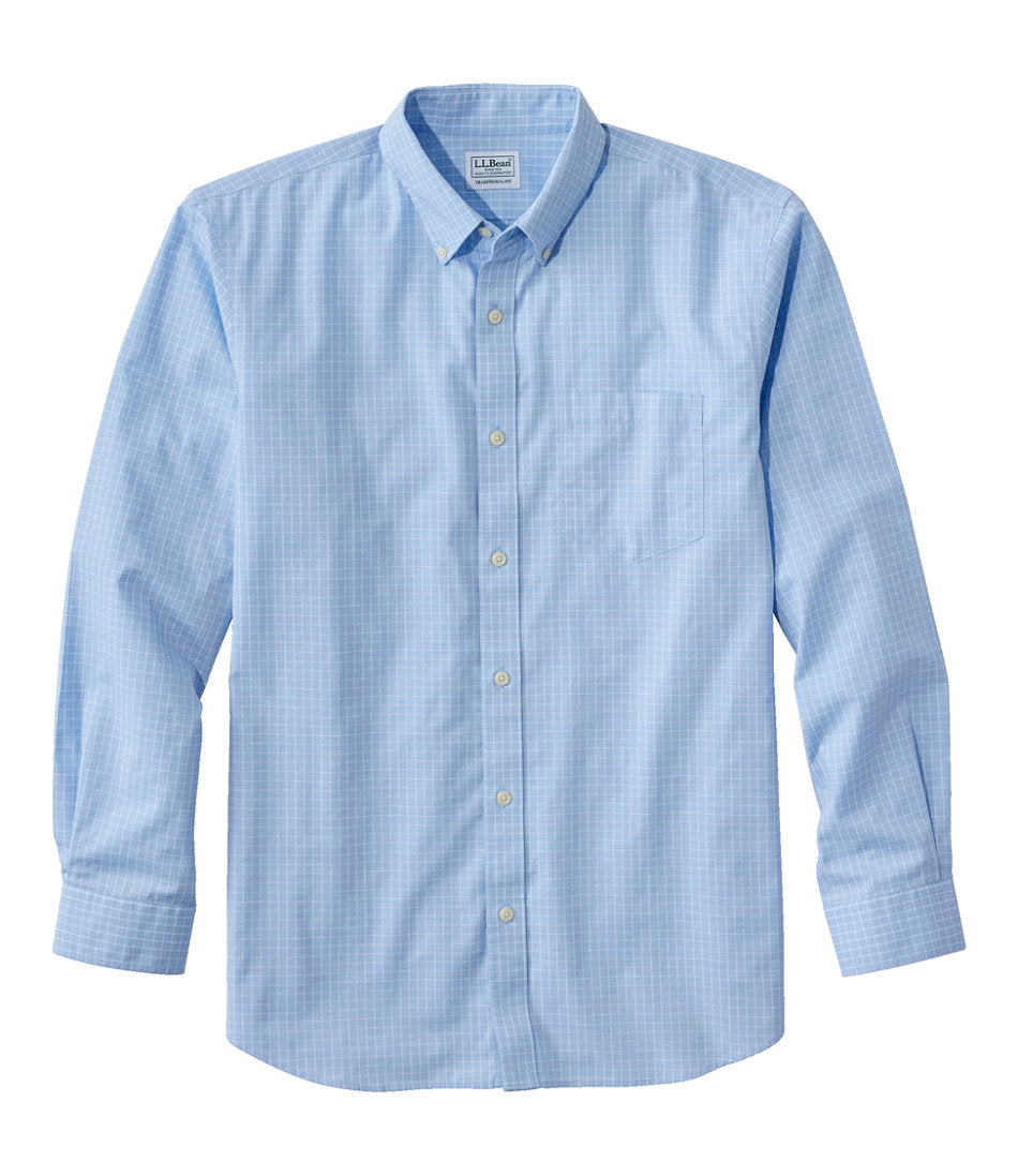 Men's Wrinkle-Free Kennebunk Sport Shirt, Traditional Fit Check | L.L.Bean on sale