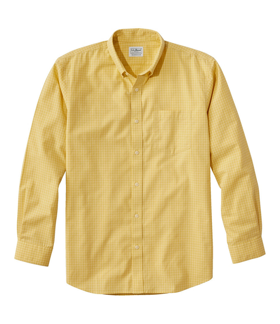 Men's Wrinkle-Free Kennebunk Sport Shirt, Traditional Fit Check | L.L.Bean on sale