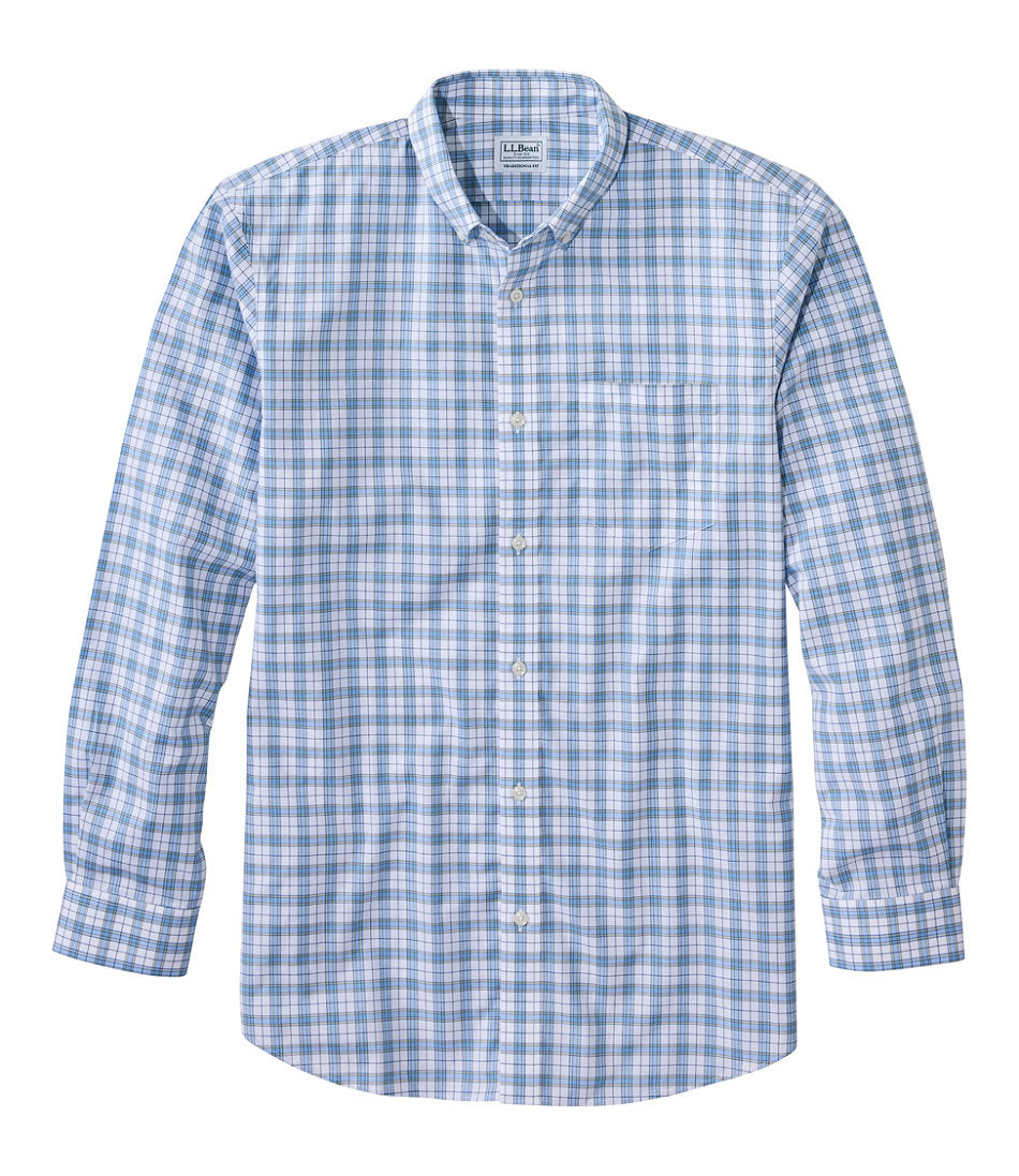 Men's Wrinkle-Free Kennebunk Sport Shirt, Traditional Fit Check | L.L.Bean on sale