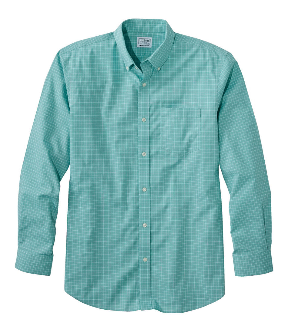 Men's Wrinkle-Free Kennebunk Sport Shirt, Traditional Fit Check | L.L.Bean on sale