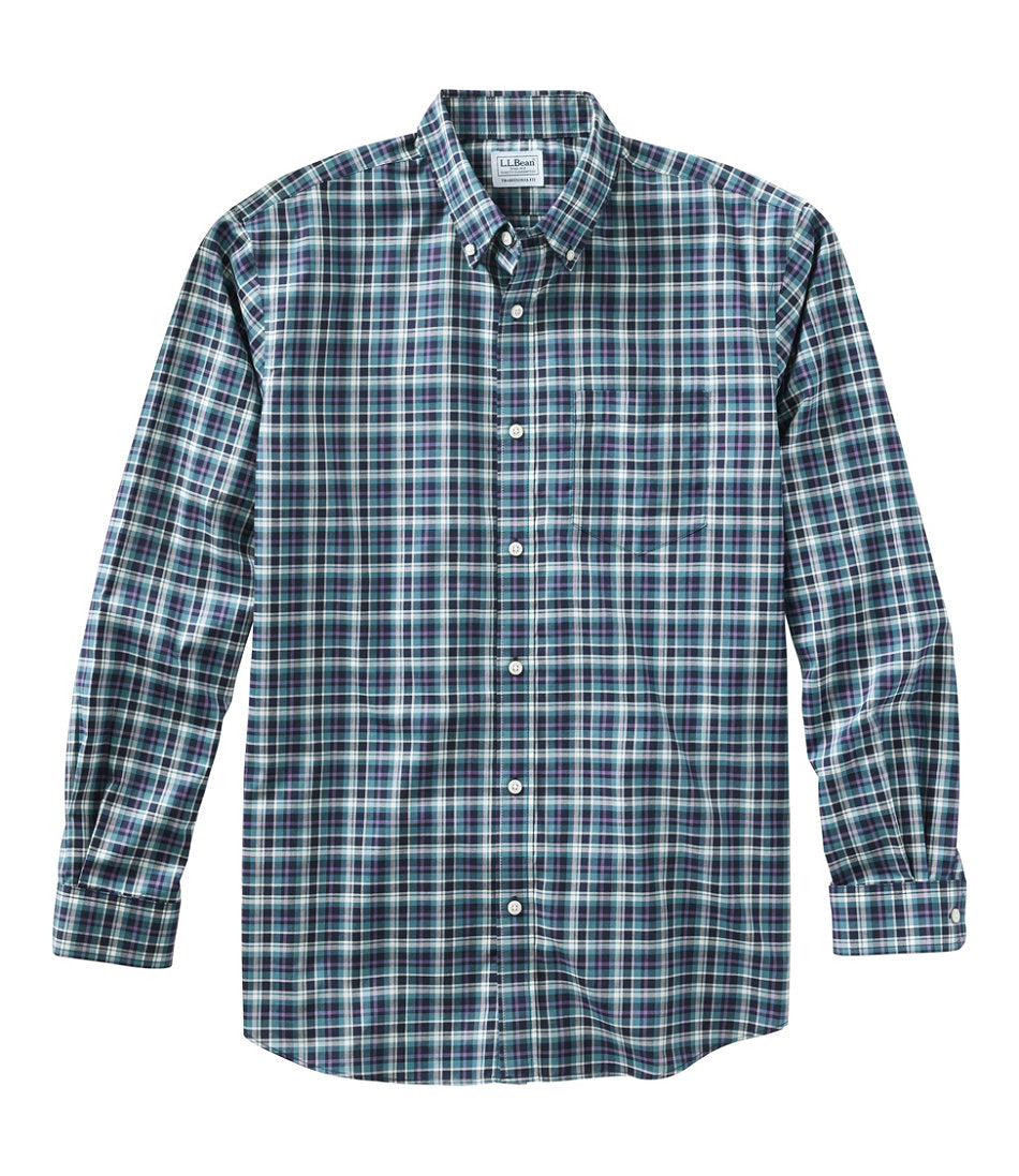 Men's Wrinkle-Free Kennebunk Sport Shirt, Traditional Fit Check | L.L.Bean on sale