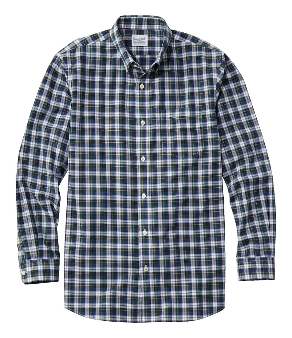 Men's Wrinkle-Free Kennebunk Sport Shirt, Traditional Fit Check | L.L.Bean on sale