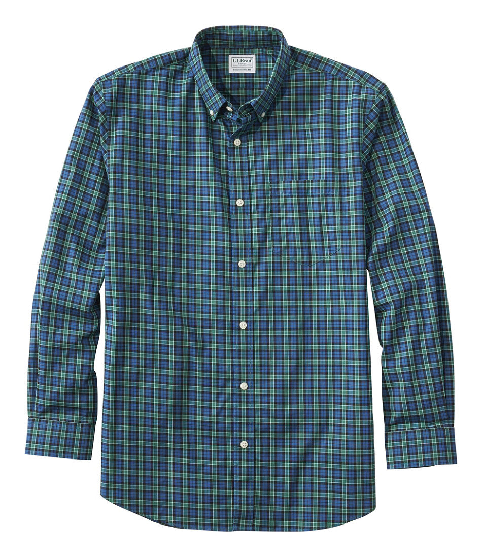 Men's Wrinkle-Free Kennebunk Sport Shirt, Traditional Fit Check | L.L.Bean on sale