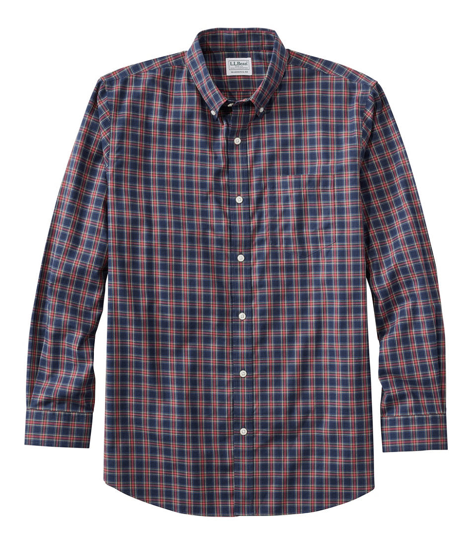 Men's Wrinkle-Free Kennebunk Sport Shirt, Traditional Fit Check | L.L.Bean on sale