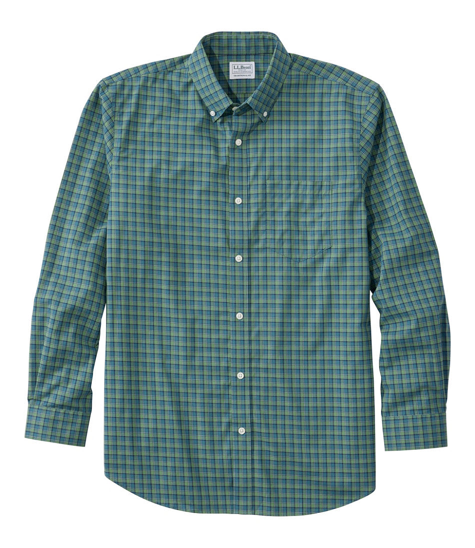 Men's Wrinkle-Free Kennebunk Sport Shirt, Traditional Fit Check | L.L.Bean on sale