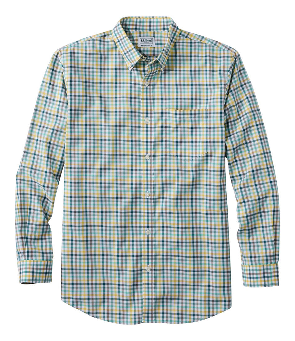 Men's Wrinkle-Free Kennebunk Sport Shirt, Traditional Fit Check | L.L.Bean on sale