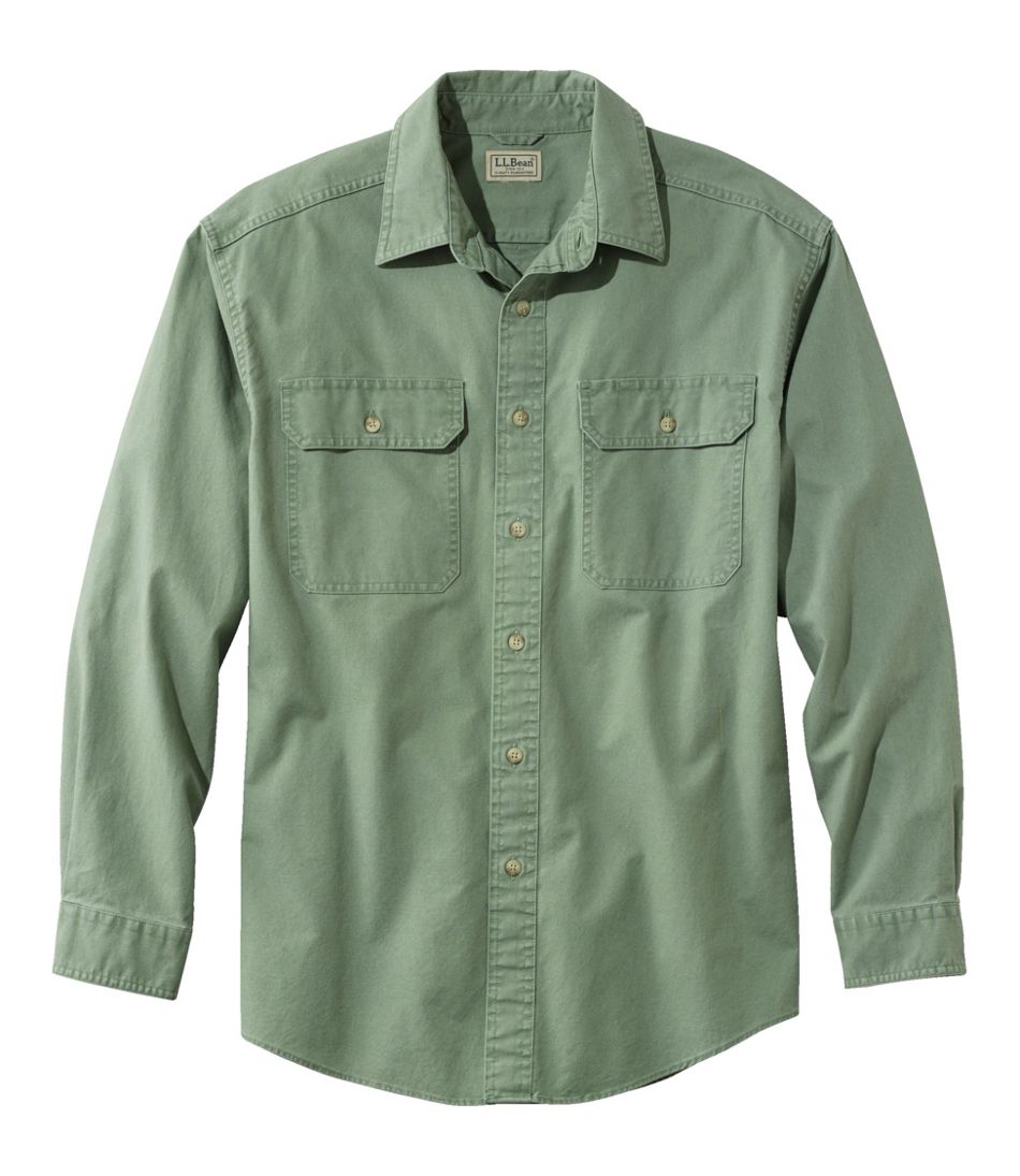 Men's Sunwashed Canvas Shirt, Traditional Fit | L.L.Bean discount