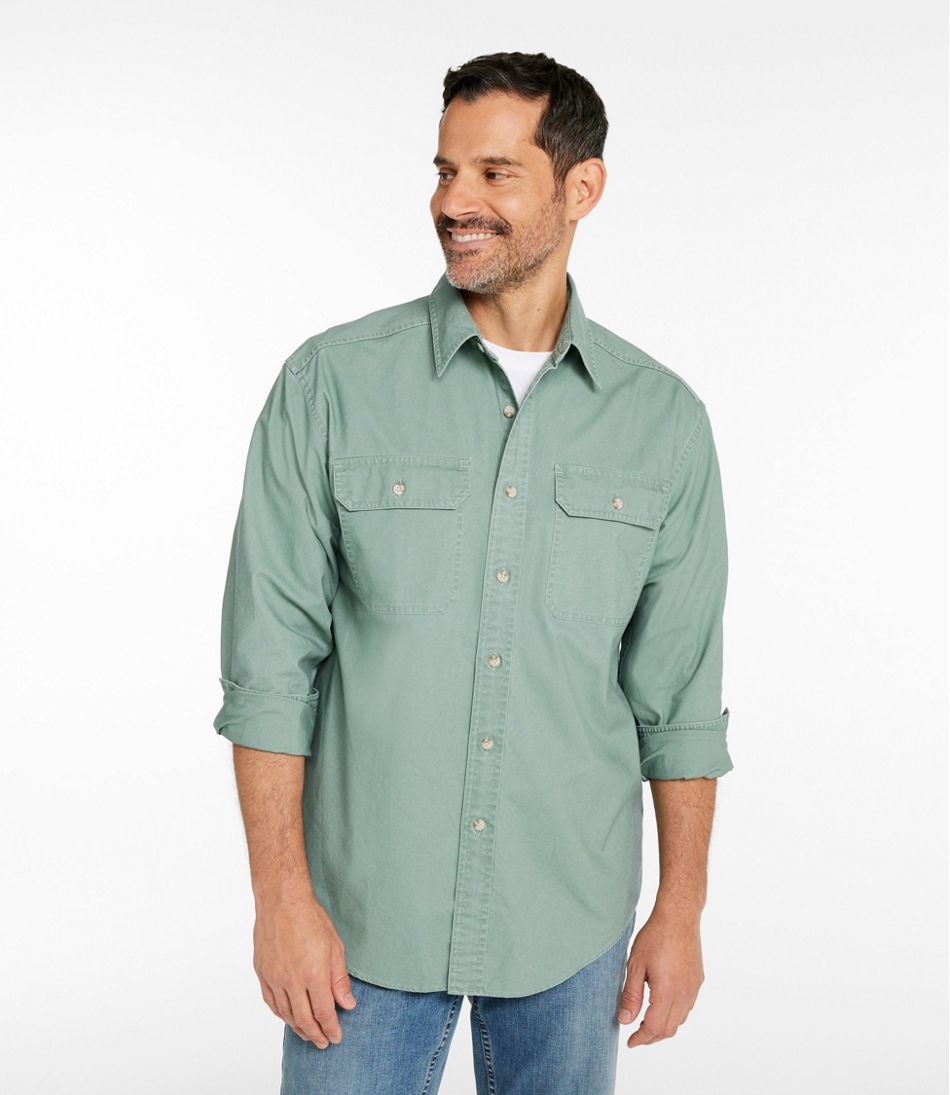 Men's Sunwashed Canvas Shirt, Traditional Fit | L.L.Bean discount