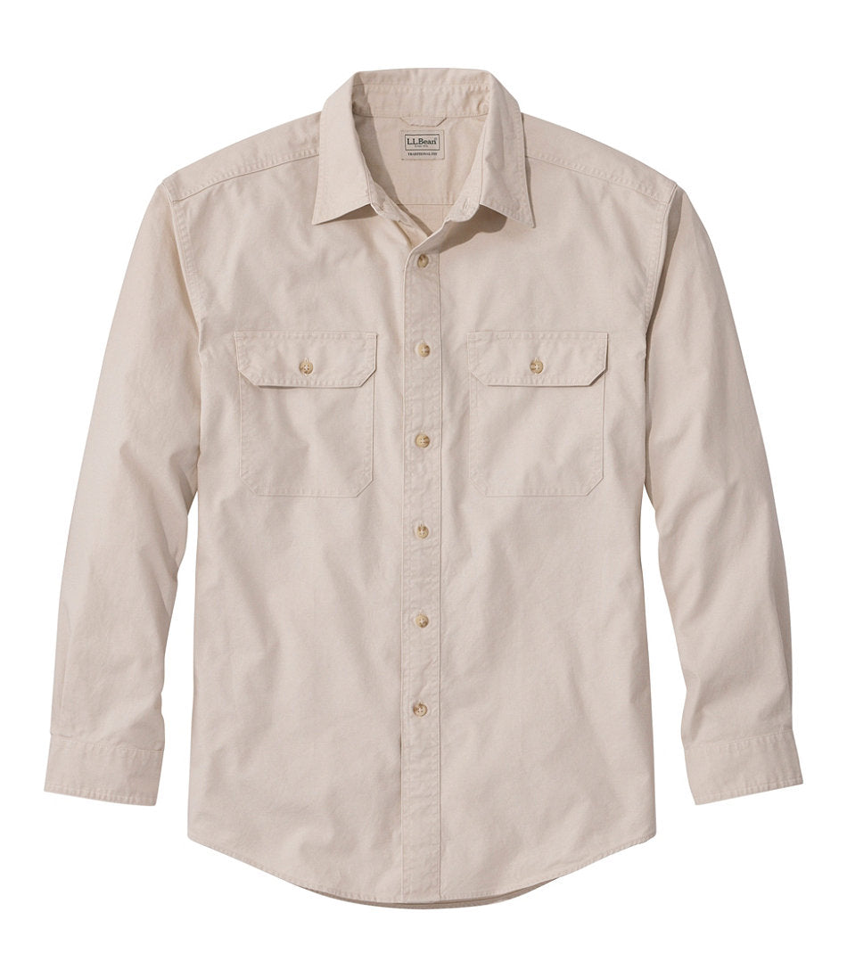 Men's Sunwashed Canvas Shirt, Traditional Fit | L.L.Bean discount