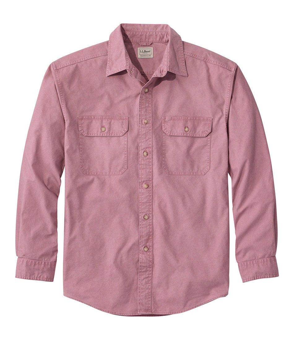 Men's Sunwashed Canvas Shirt, Traditional Fit | L.L.Bean discount