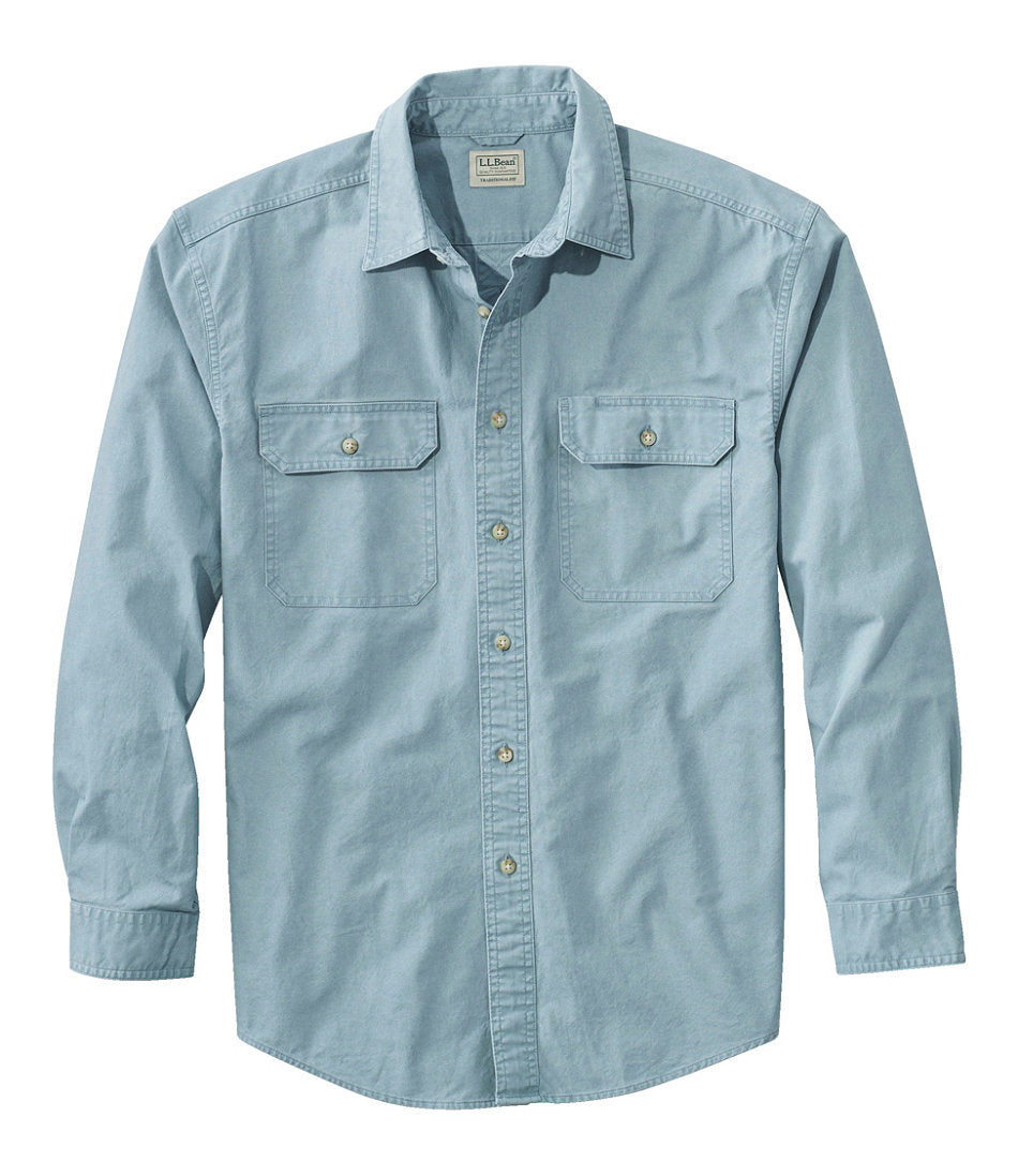 Men's Sunwashed Canvas Shirt, Traditional Fit | L.L.Bean discount