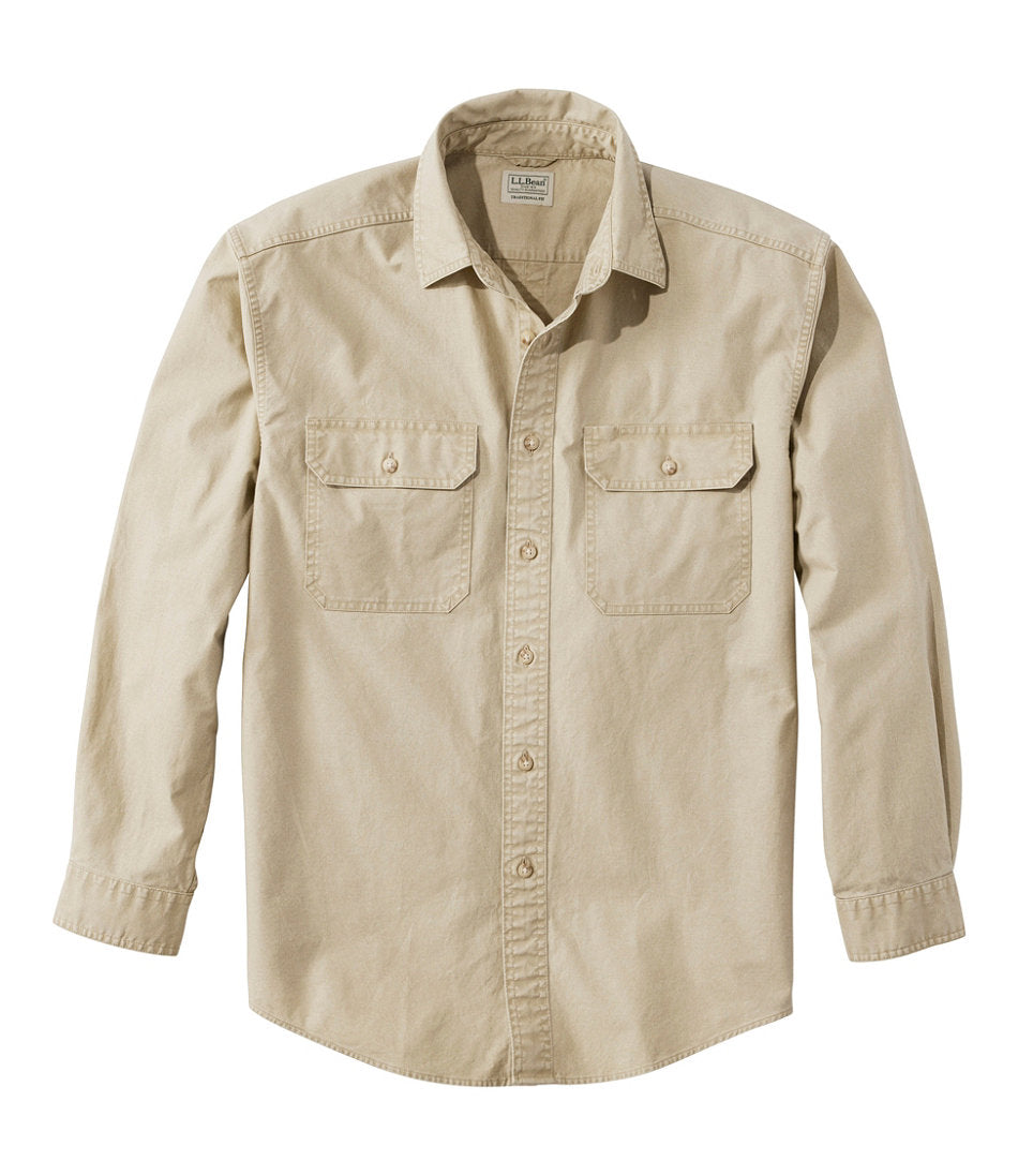 Men's Sunwashed Canvas Shirt, Traditional Fit | L.L.Bean discount