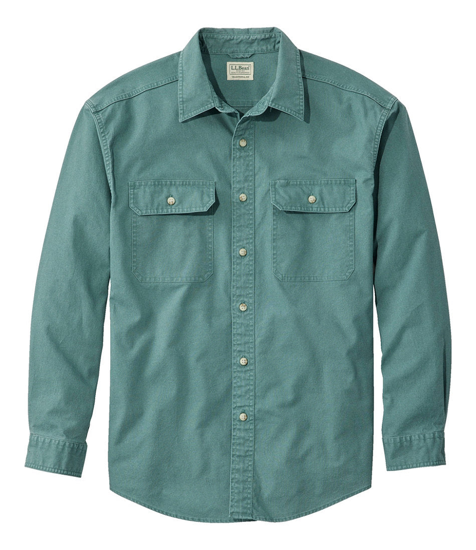 Men's Sunwashed Canvas Shirt, Traditional Fit | L.L.Bean discount