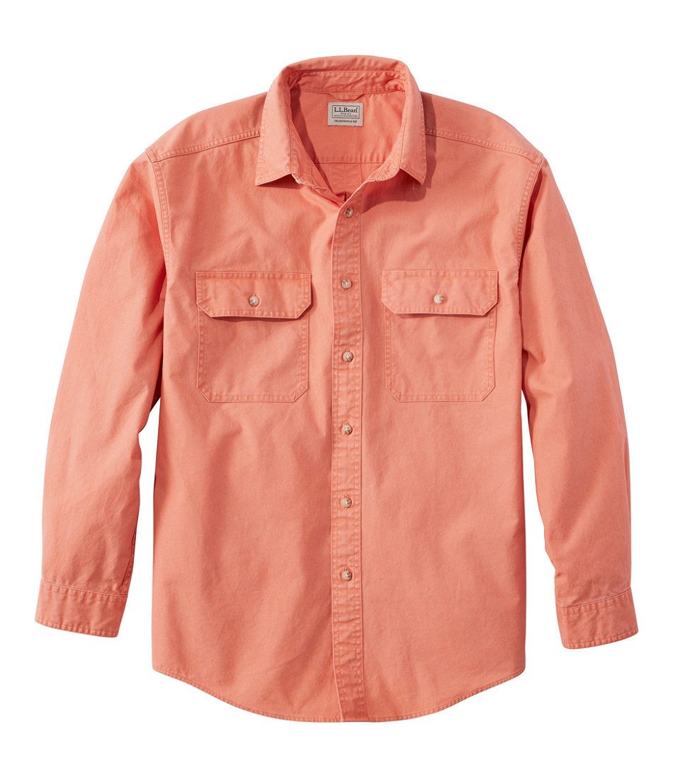 Men's Sunwashed Canvas Shirt, Traditional Fit | L.L.Bean discount