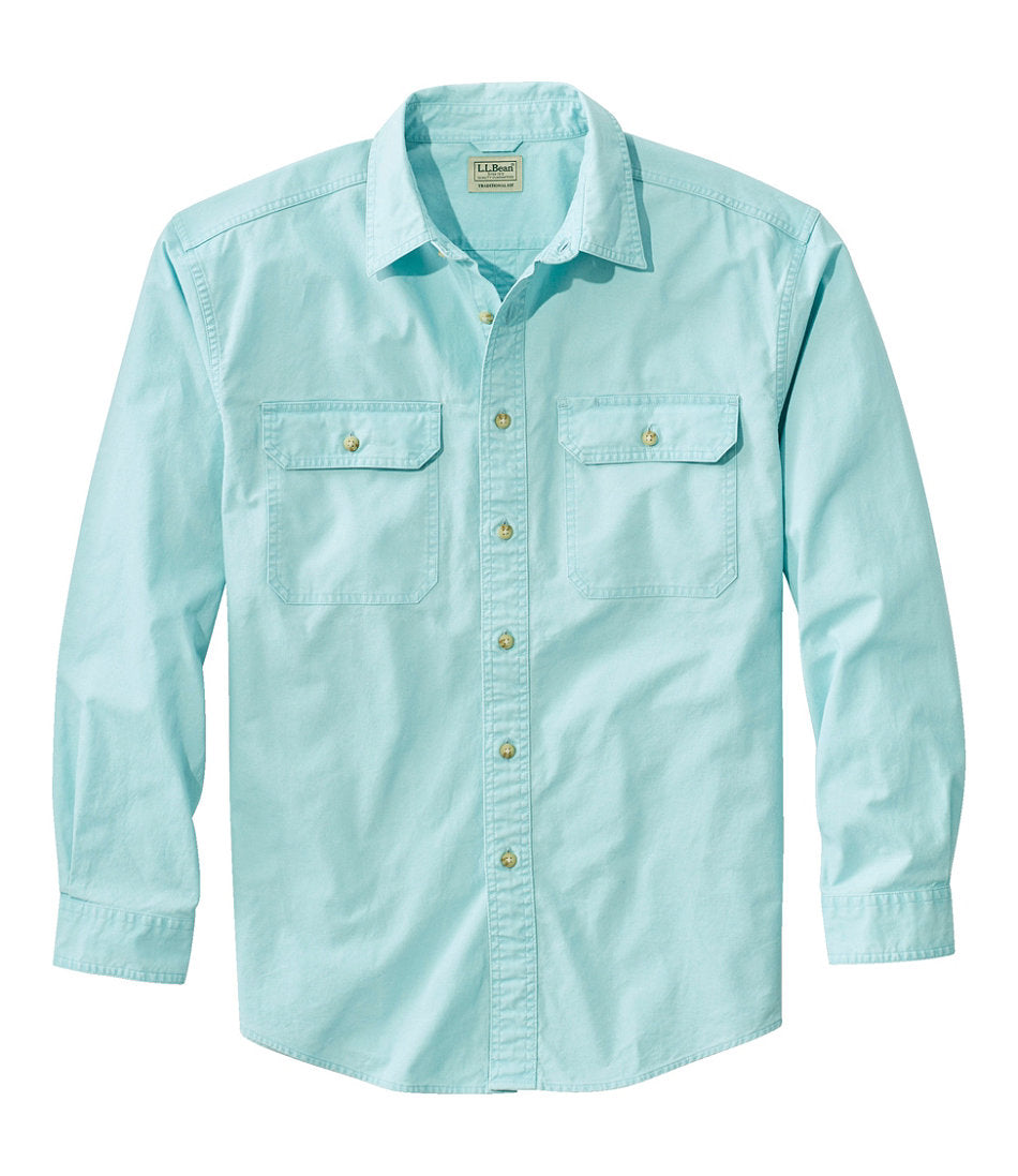 Men's Sunwashed Canvas Shirt, Traditional Fit | L.L.Bean discount