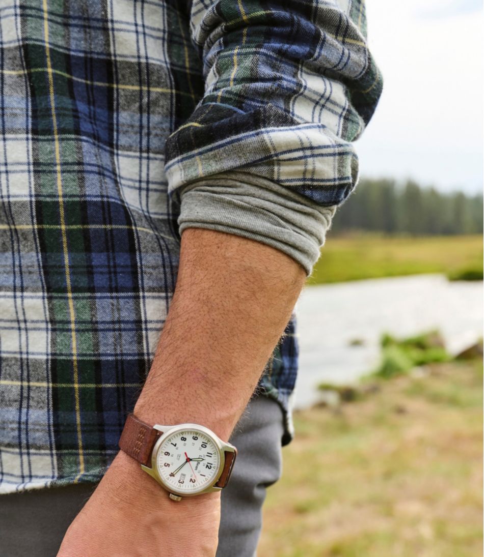Men's Scotch Plaid Flannel Shirt, Slightly Fitted | L.L.Bean outlet