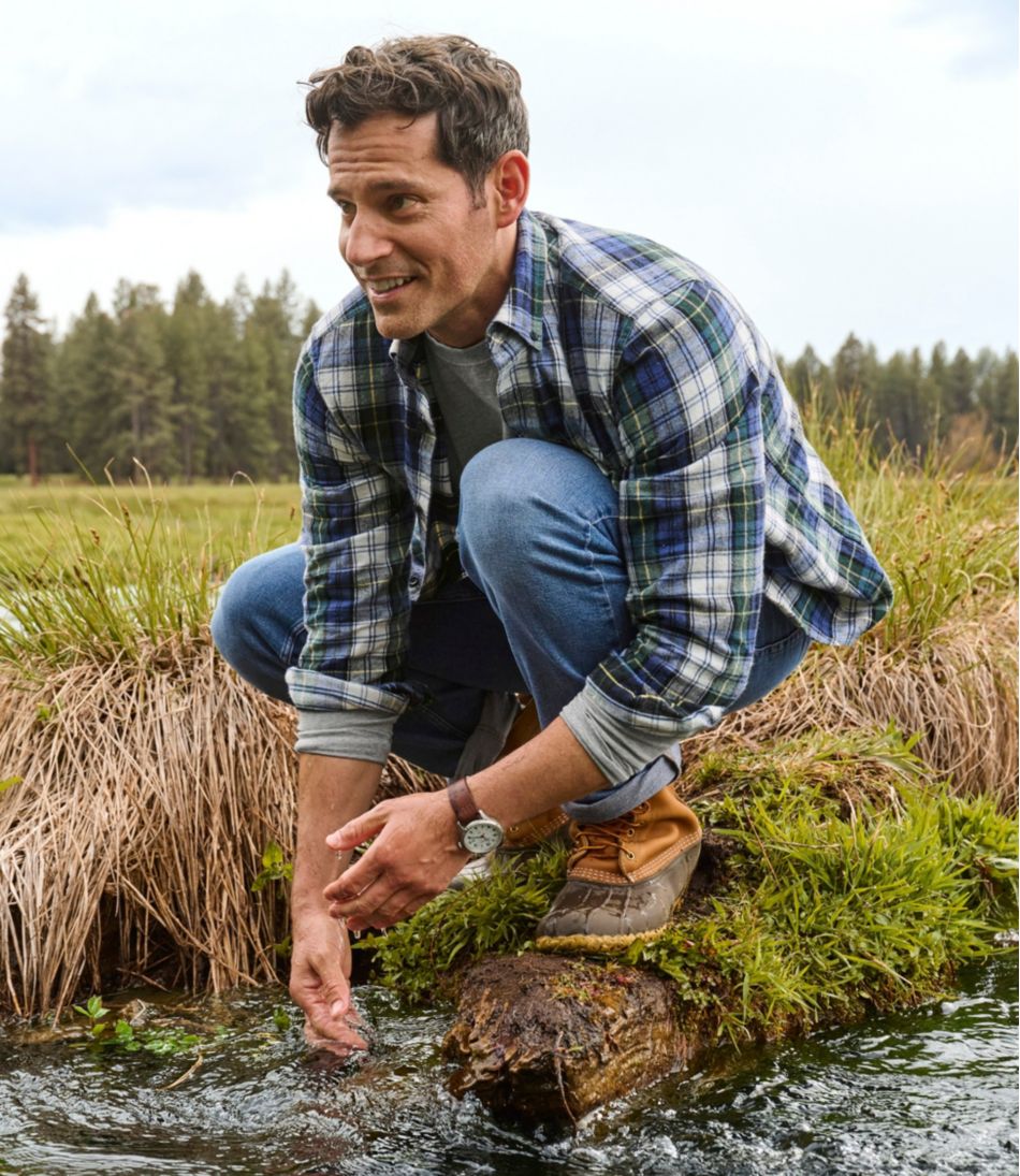 Men's Scotch Plaid Flannel Shirt, Slightly Fitted | L.L.Bean outlet