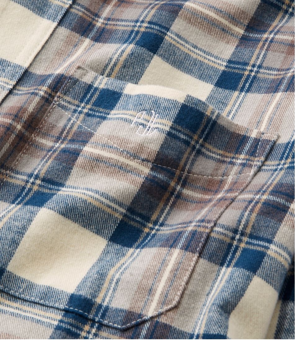 Men's Scotch Plaid Flannel Shirt, Slightly Fitted | L.L.Bean outlet