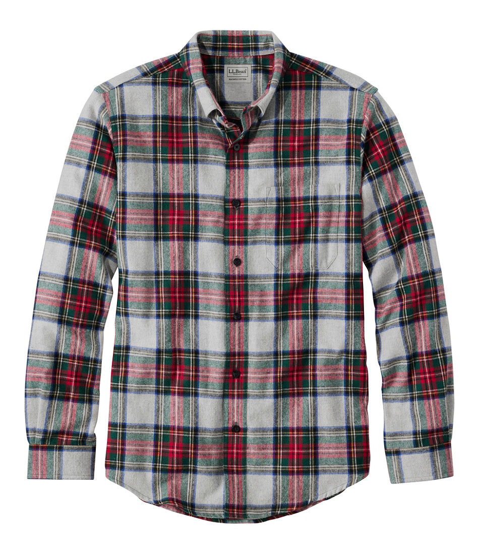 Men's Scotch Plaid Flannel Shirt, Slightly Fitted | L.L.Bean outlet