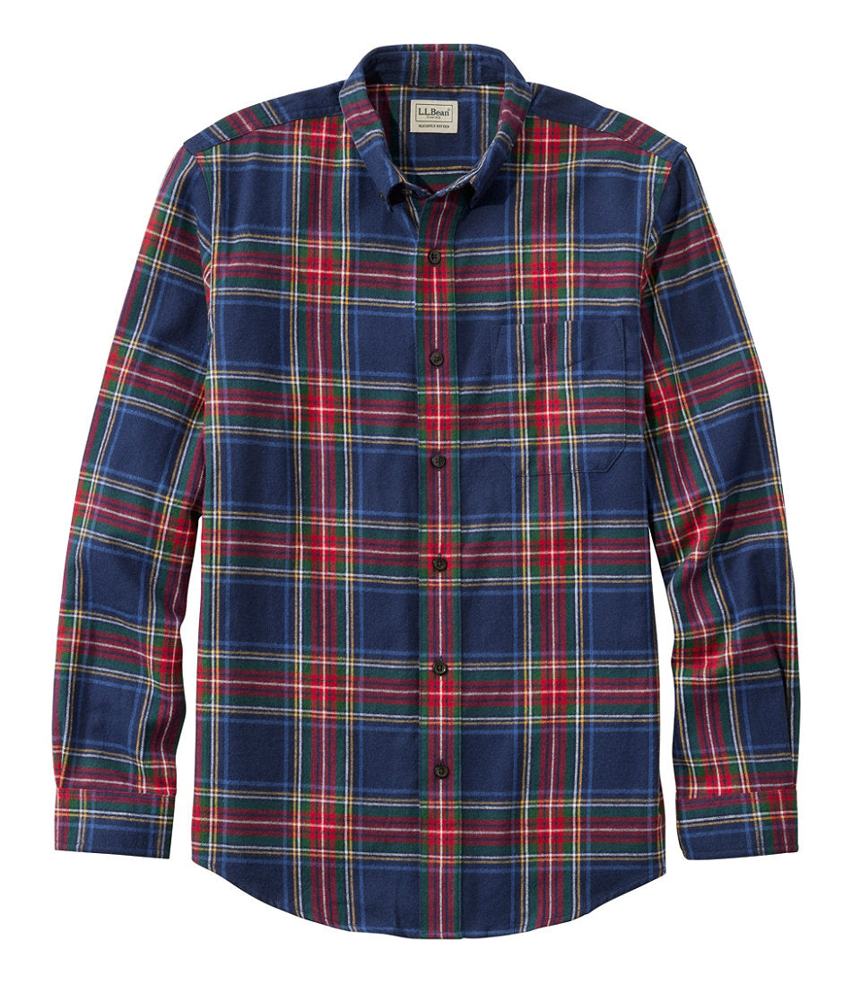 Men's Scotch Plaid Flannel Shirt, Slightly Fitted | L.L.Bean outlet