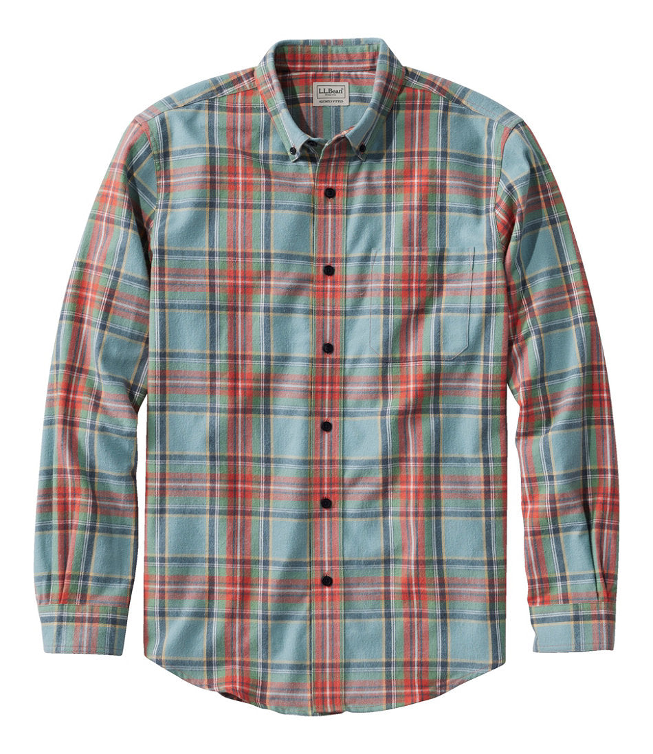 Men's Scotch Plaid Flannel Shirt, Slightly Fitted | L.L.Bean outlet