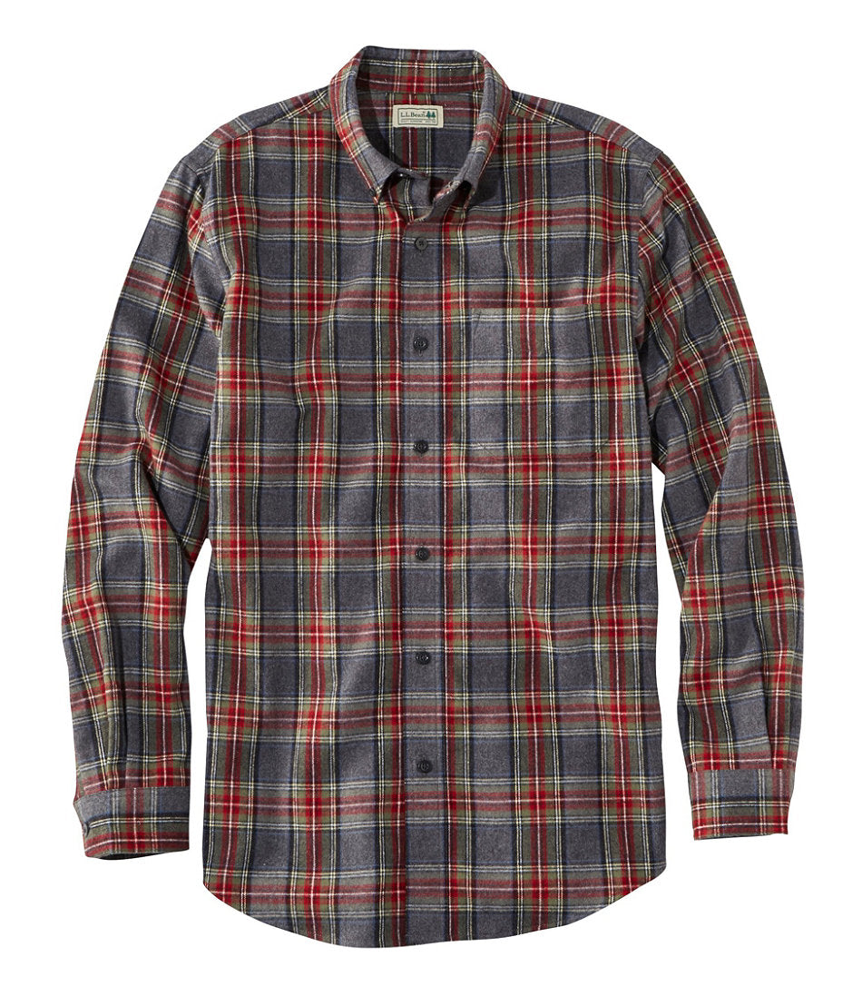 Men's Scotch Plaid Flannel Shirt, Slightly Fitted | L.L.Bean outlet