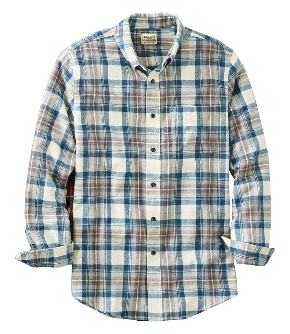 Men's Scotch Plaid Flannel Shirt, Slightly Fitted | L.L.Bean outlet