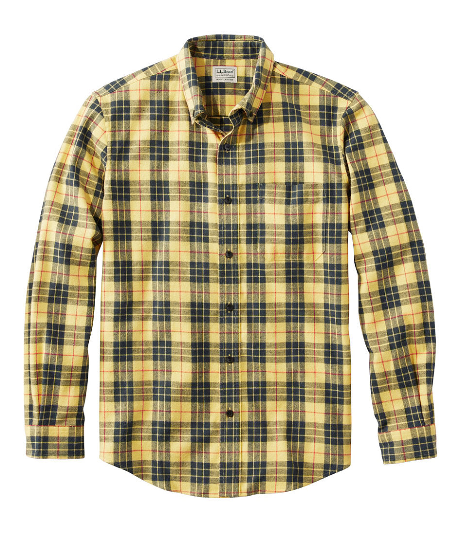 Men's Scotch Plaid Flannel Shirt, Slightly Fitted | L.L.Bean outlet