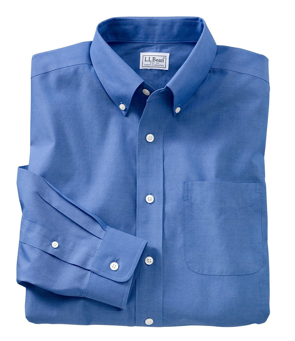 Men's Wrinkle-Free Pinpoint Oxford Cloth Shirt, Traditional Fit | L.L.Bean sale