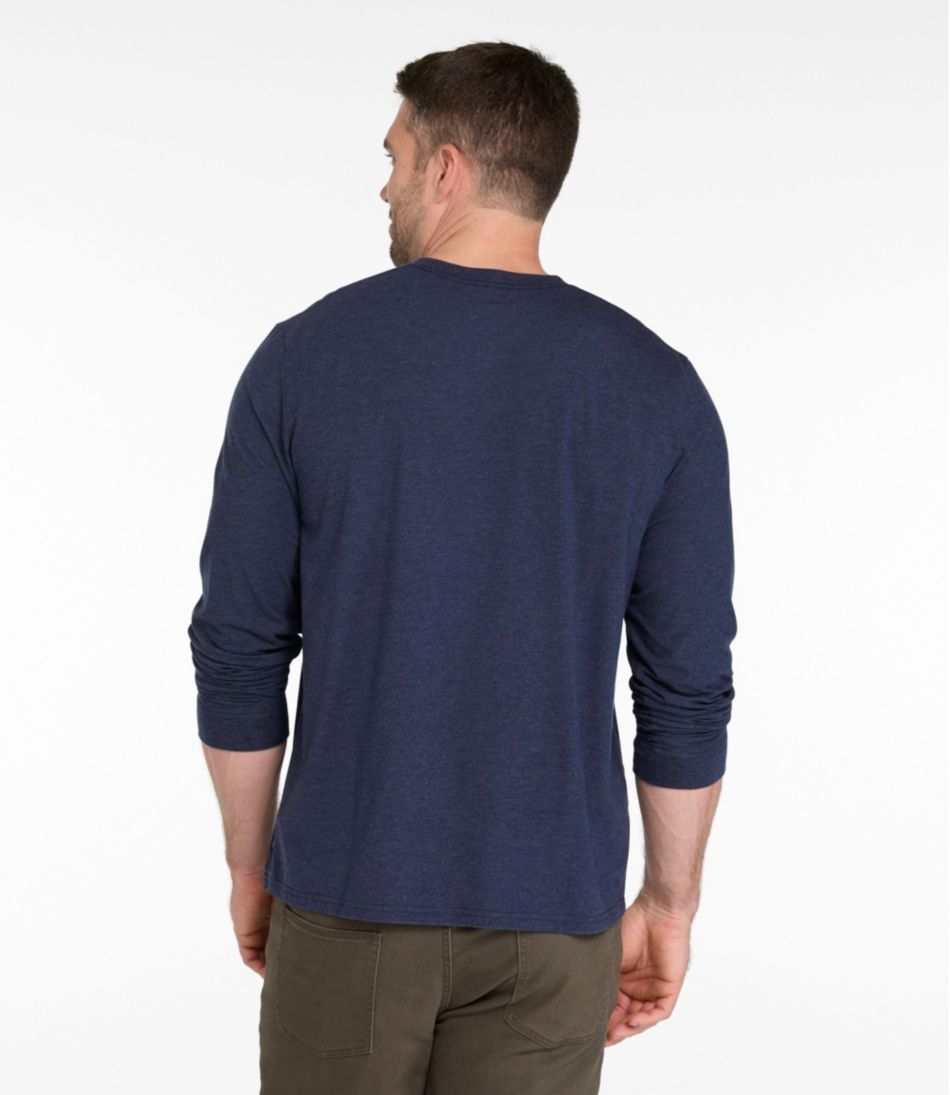 Men's Comfort Stretch Performance® Pima Tee, Long-Sleeve Henley | L.L.Bean online