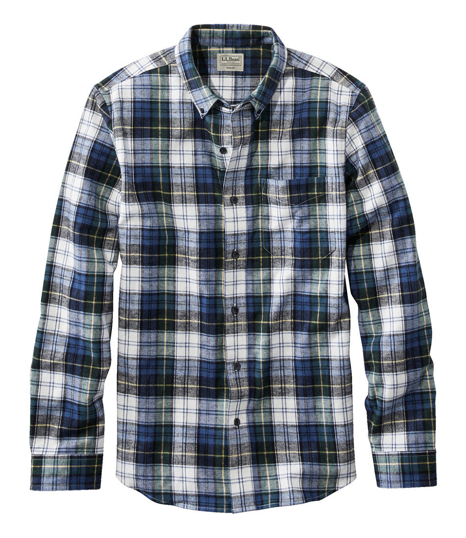 Men's Scotch Plaid Flannel Shirt, Slim Fit | L.L.Bean for sale