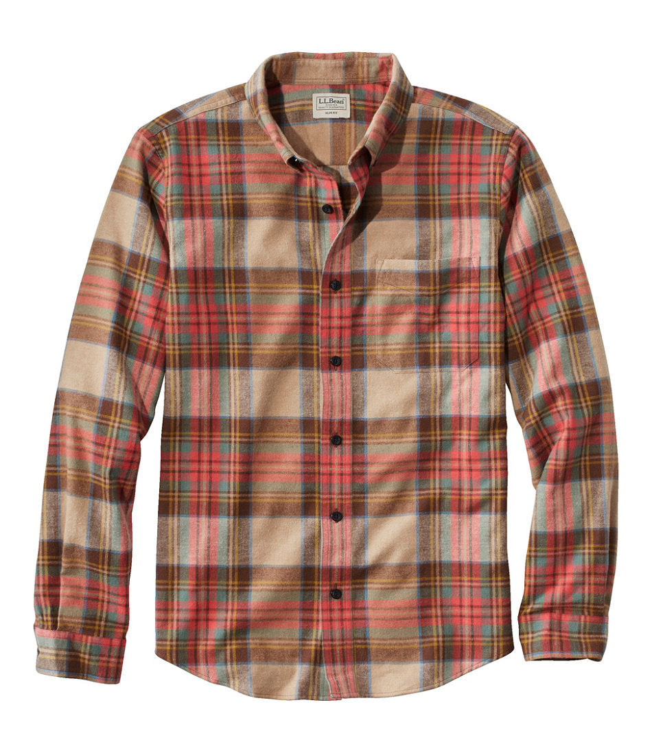 Men's Scotch Plaid Flannel Shirt, Slim Fit | L.L.Bean for sale