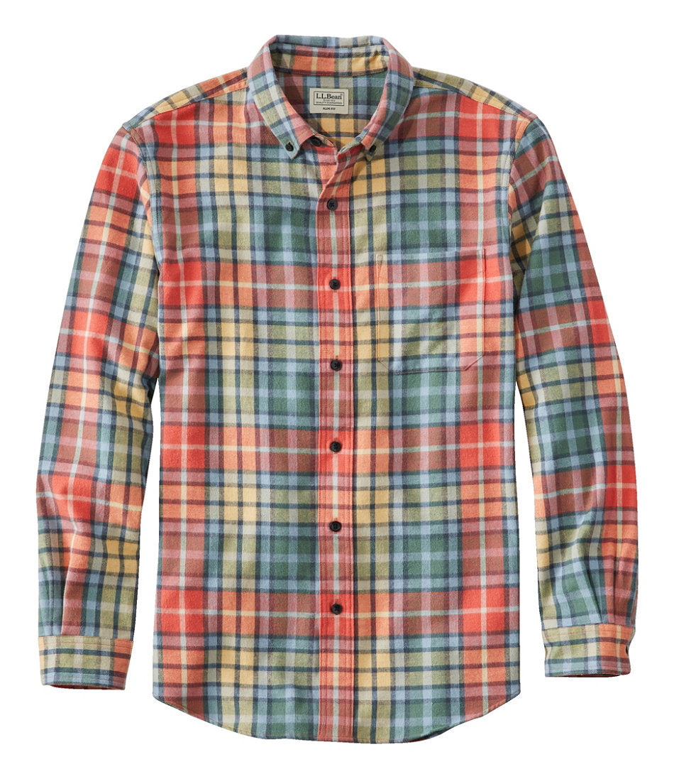 Men's Scotch Plaid Flannel Shirt, Slim Fit | L.L.Bean for sale