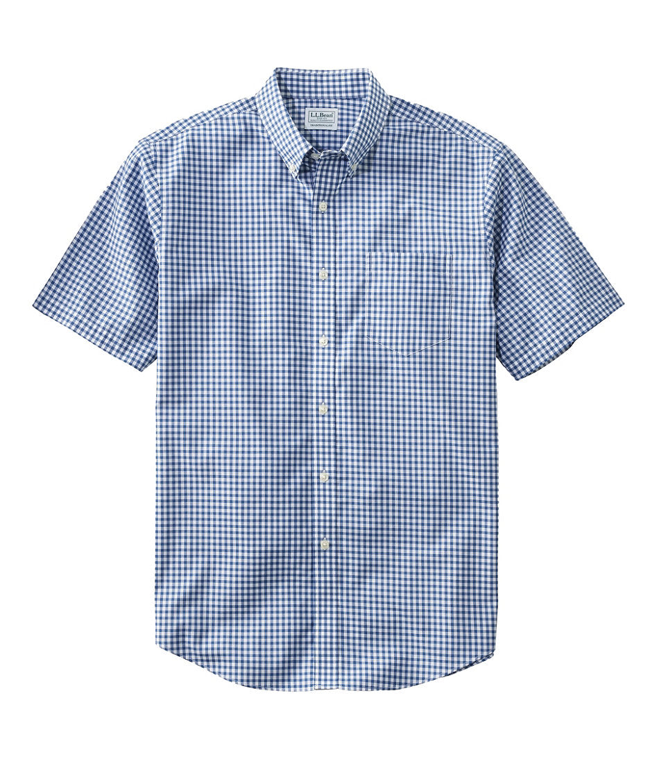 Men's Wrinkle-Free Kennebunk Sport Shirt, Traditional Fit Short-Sleeve Check | L.L.Bean discount