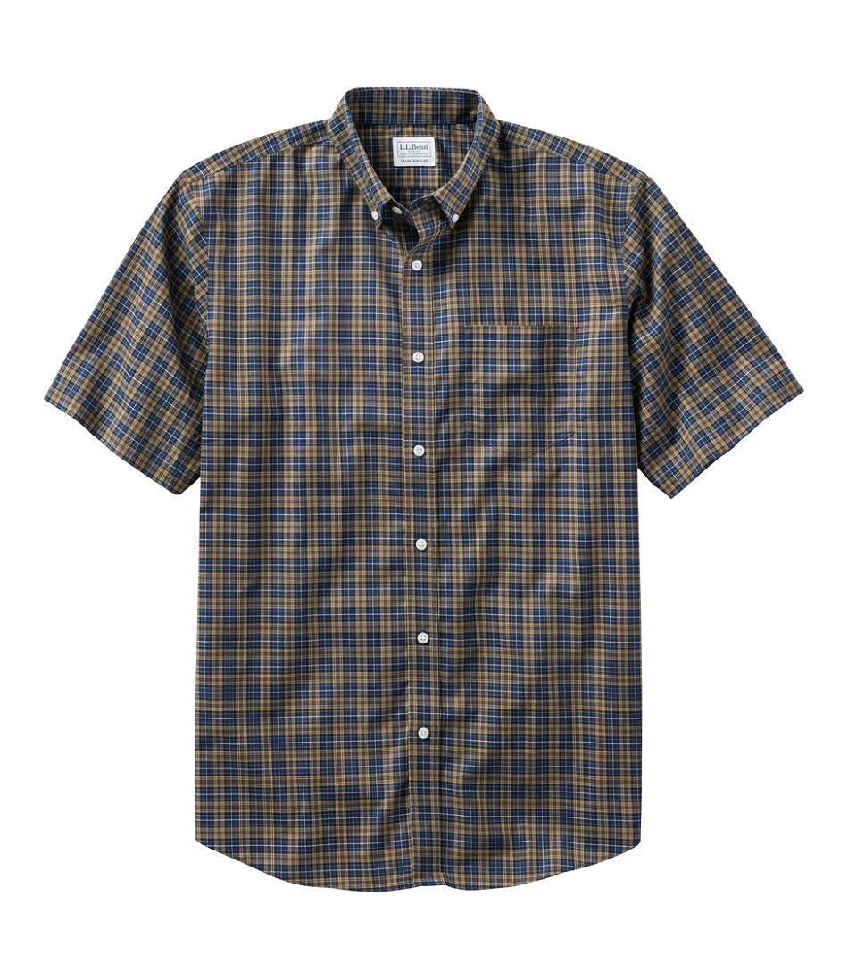 Men's Wrinkle-Free Kennebunk Sport Shirt, Traditional Fit Short-Sleeve Check | L.L.Bean discount