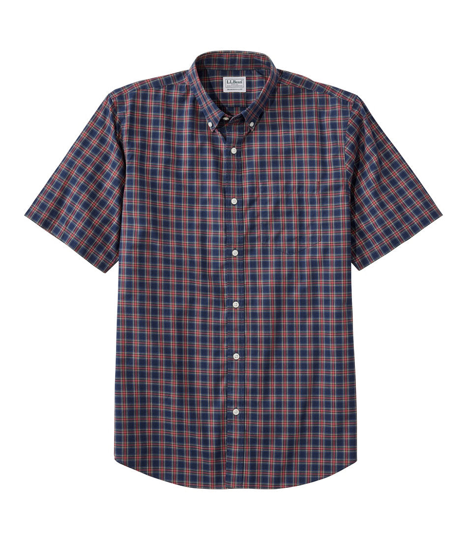 Men's Wrinkle-Free Kennebunk Sport Shirt, Traditional Fit Short-Sleeve Check | L.L.Bean discount