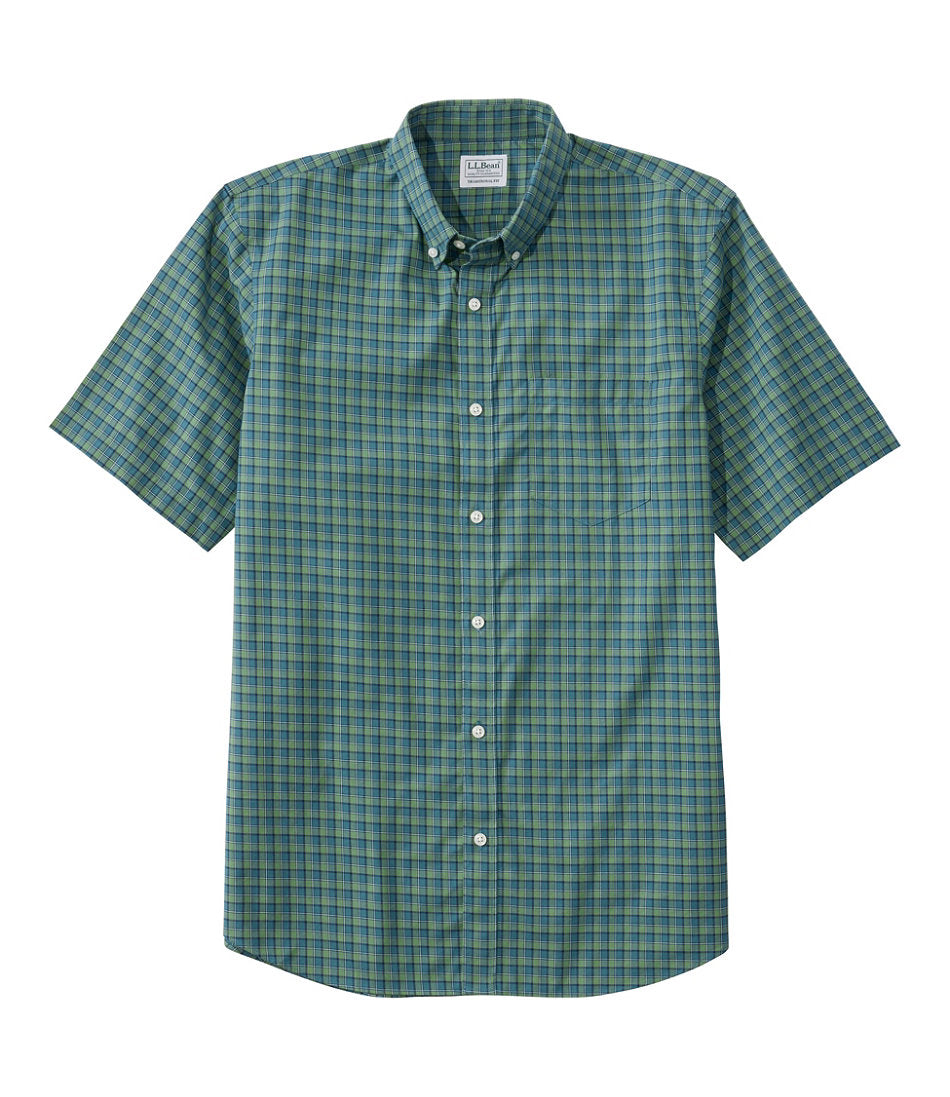 Men's Wrinkle-Free Kennebunk Sport Shirt, Traditional Fit Short-Sleeve Check | L.L.Bean discount