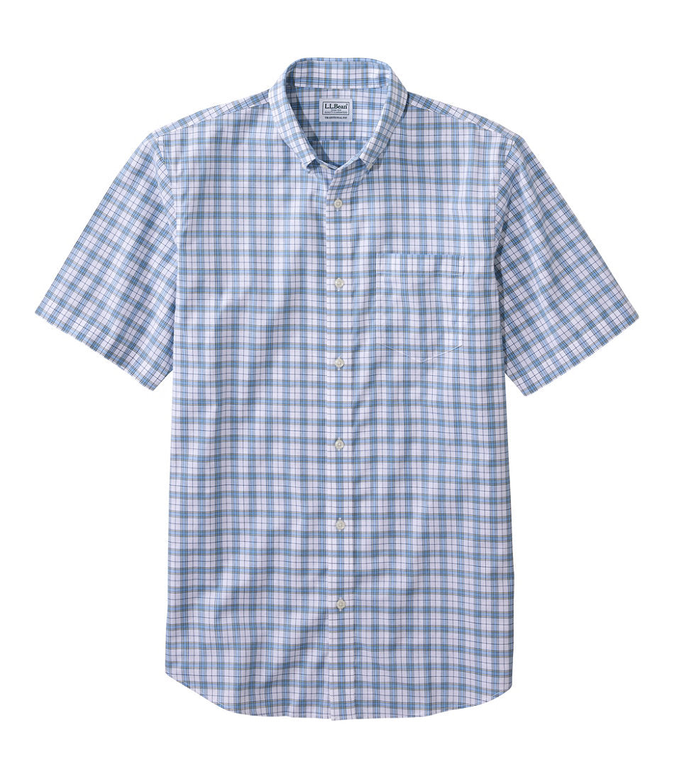 Men's Wrinkle-Free Kennebunk Sport Shirt, Traditional Fit Short-Sleeve Check | L.L.Bean discount