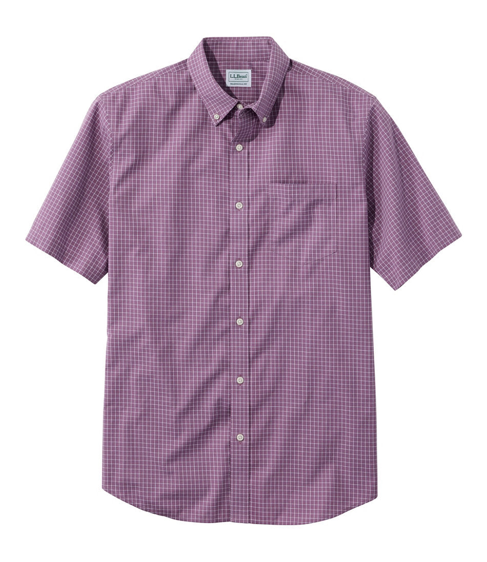 Men's Wrinkle-Free Kennebunk Sport Shirt, Traditional Fit Short-Sleeve Check | L.L.Bean discount