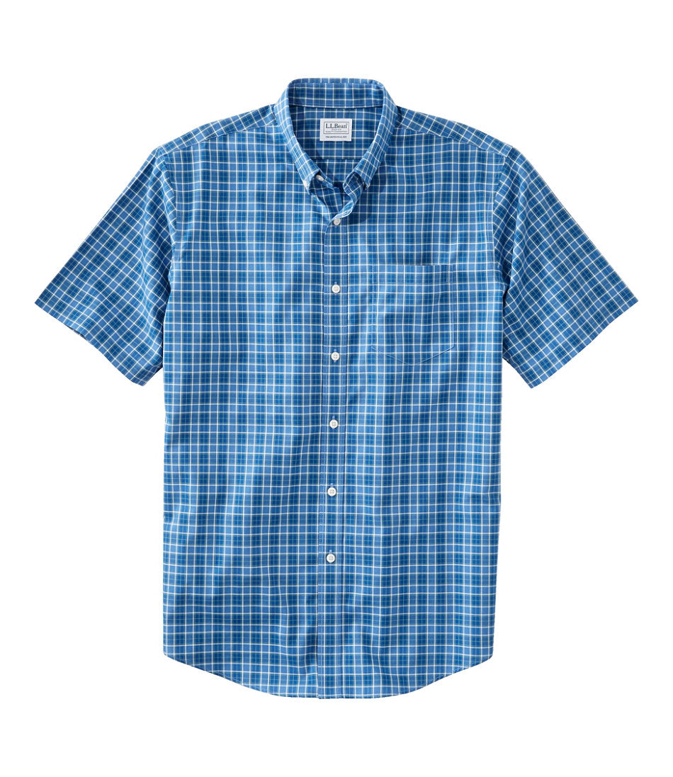 Men's Wrinkle-Free Kennebunk Sport Shirt, Traditional Fit Short-Sleeve Check | L.L.Bean discount